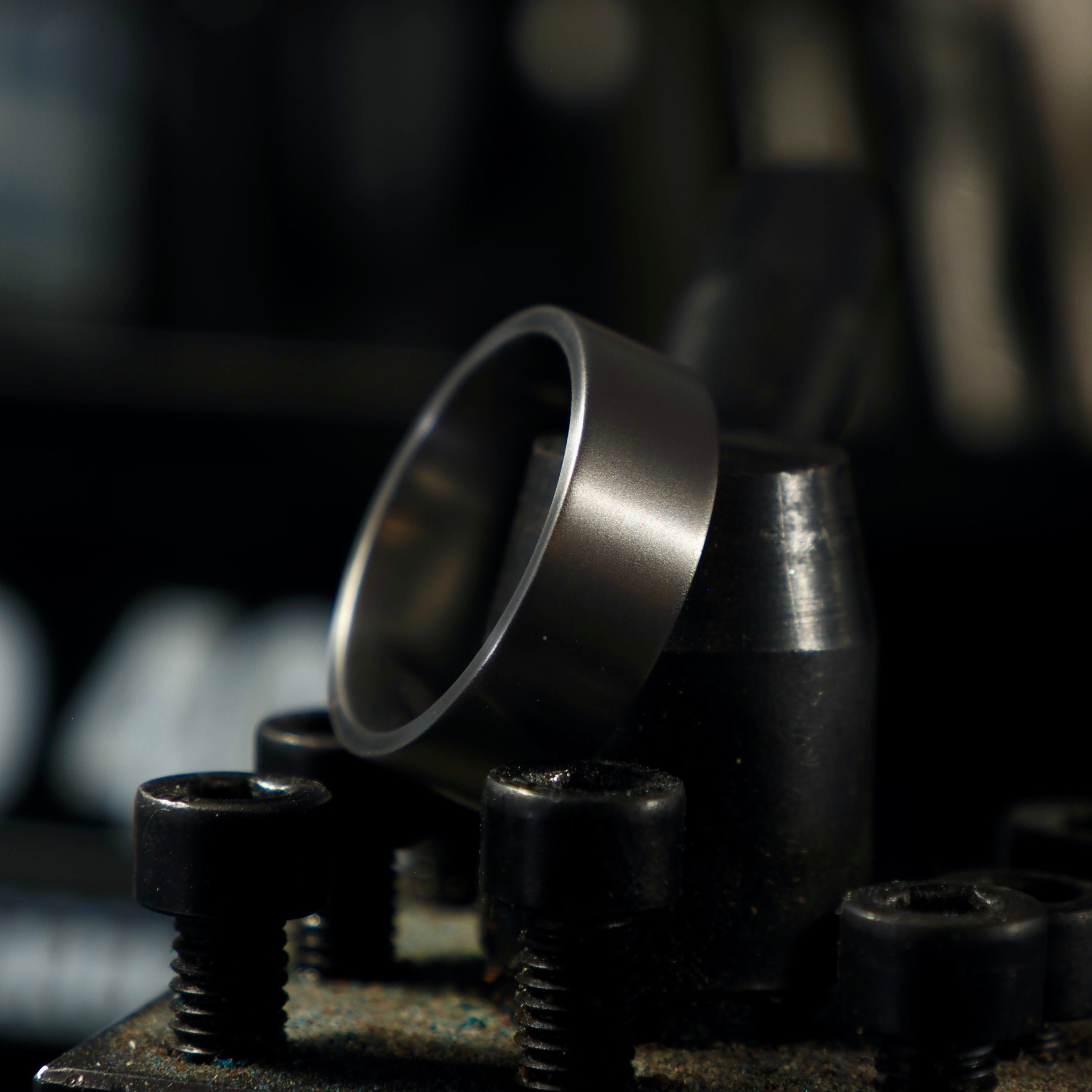 Satin Titanium Ring