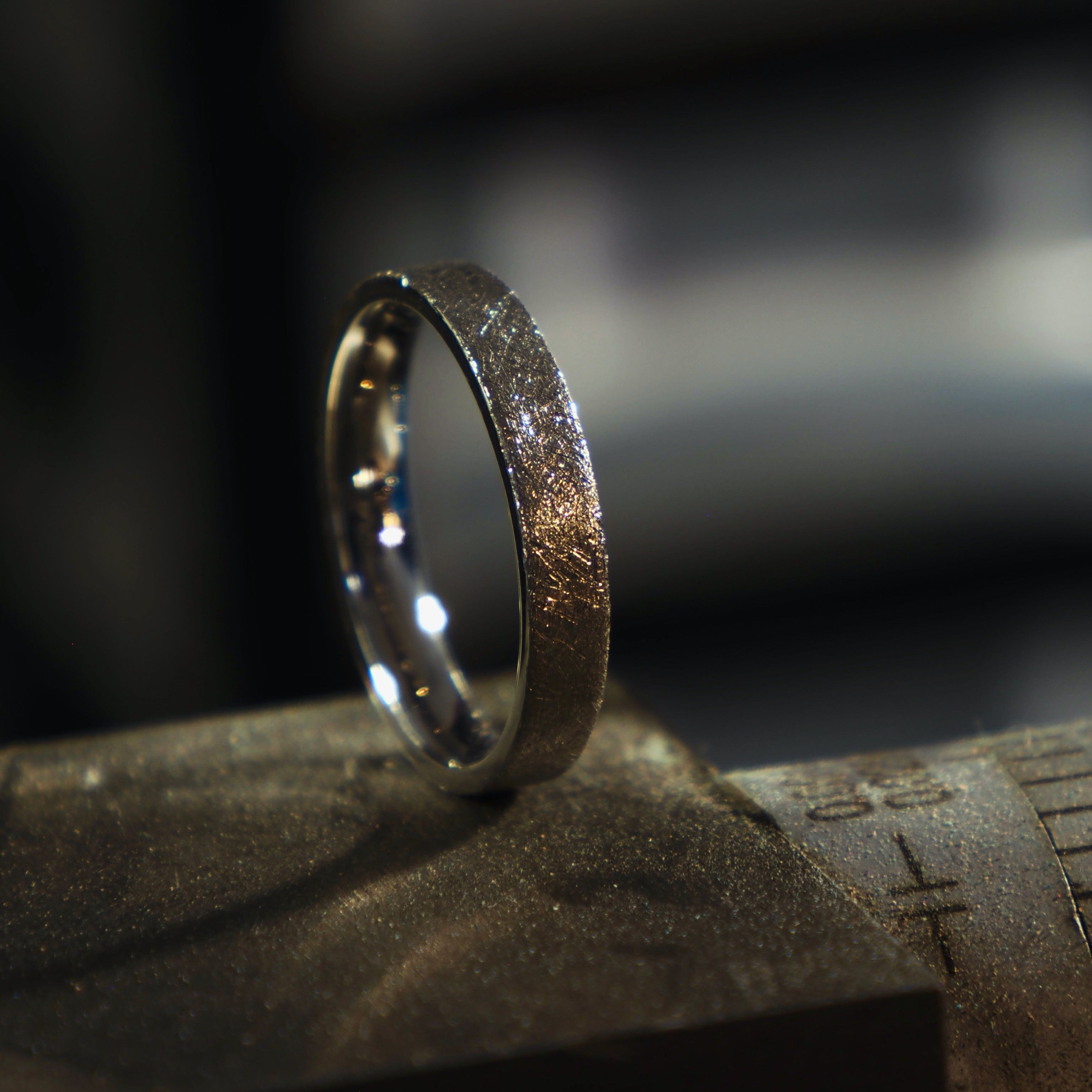Frosty Titanium Ring