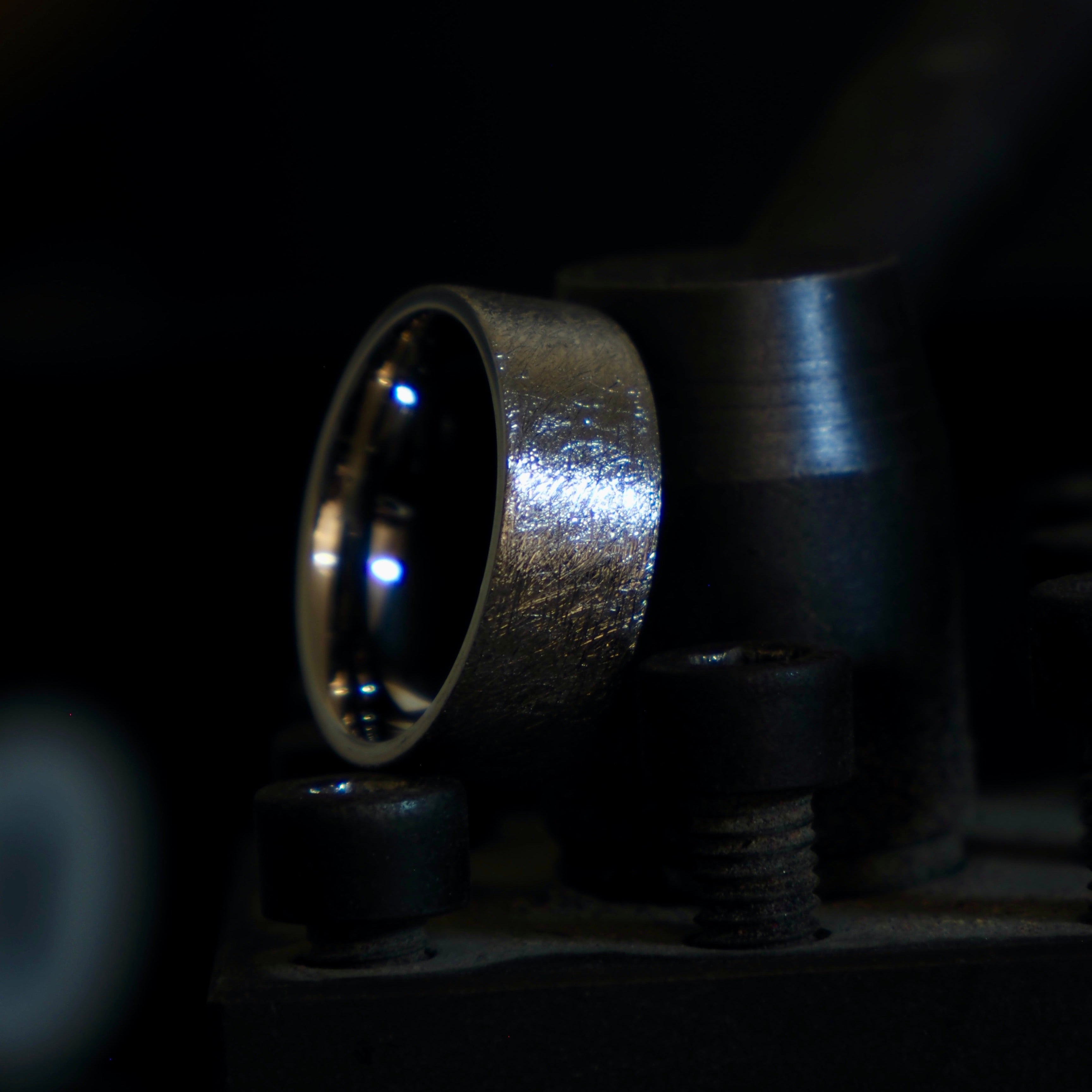 Frosty Titanium Ring